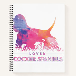 Cocker Spaniels lover Paint Color Notebook