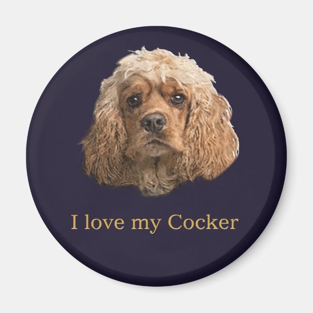 cocker Spaniels Magnet (Front)