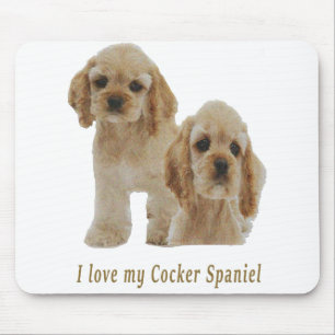 cocker spaniels mouse pad