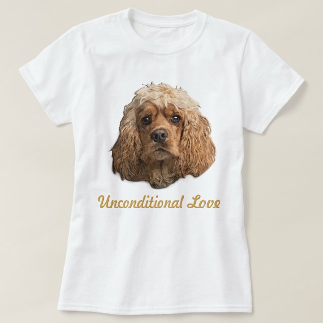 cocker Spaniels T-Shirt (Design Front)