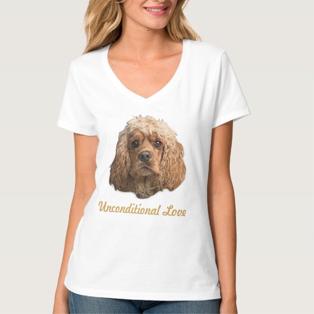 cocker Spaniels T-Shirt (Front)