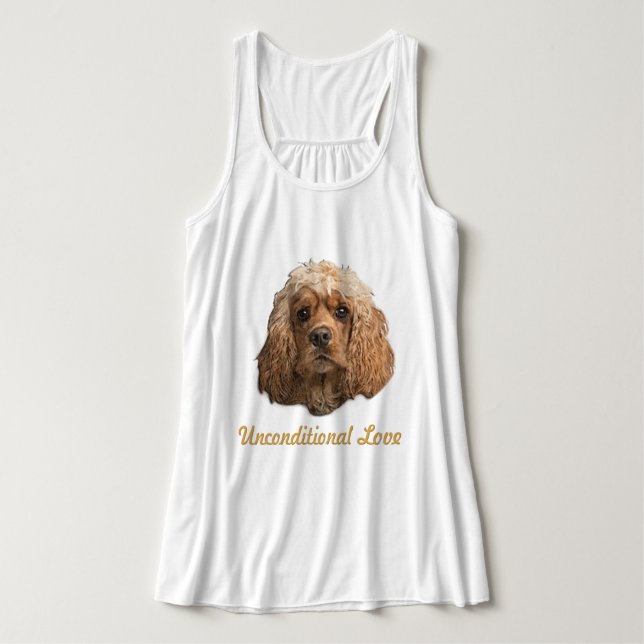 cocker Spaniels Tank Top (Design Front)