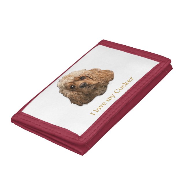 cocker Spaniels Tri-fold Wallet (Bottom)