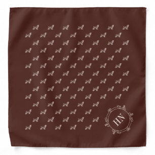 Cocker spaniels with monogram Large 22" x 22" Band Bandana