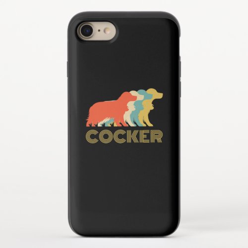 Cocker  Vintage Cocker Cocker Spaniel Lover Gift iPhone 87 Slider Case