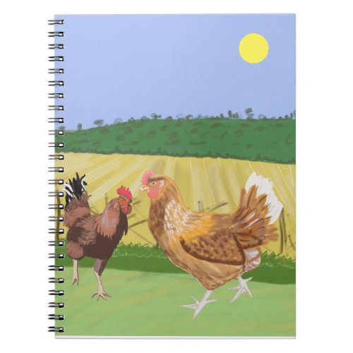 Cockerel and Chicken  Notebook