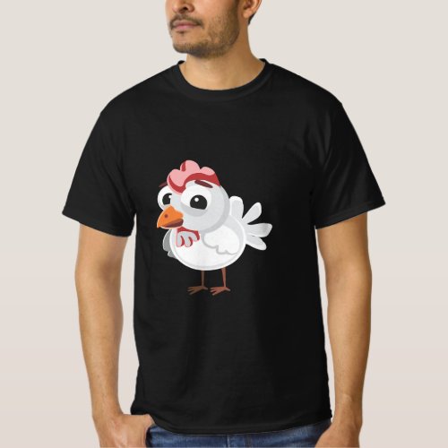 Cockerel Bird Farm Animals Children Chicken  T_Shirt