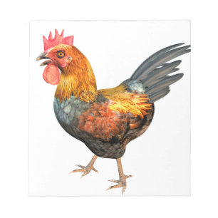 Cockerel Rooster Notepad