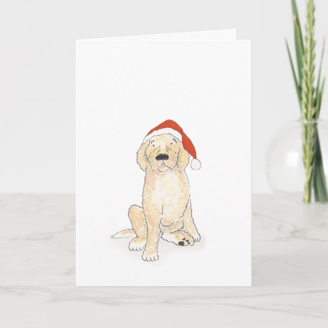 Cockerpoo Christmas card (Front)