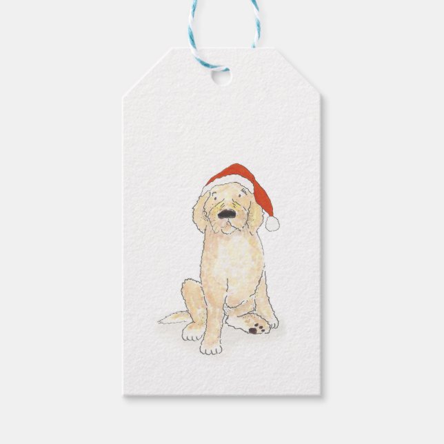 Cockerpoo Christmas gift tags (Front)