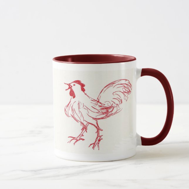 Cockle Doodle Do at Dawn Mug (Right)