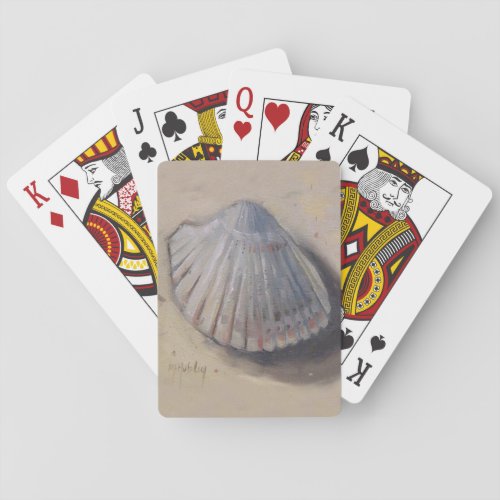 Cockle Shell Beach Seashell Poker Cards