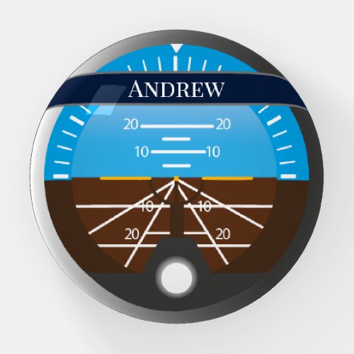 Cockpit Attitude Instrument Pilot Paperweight