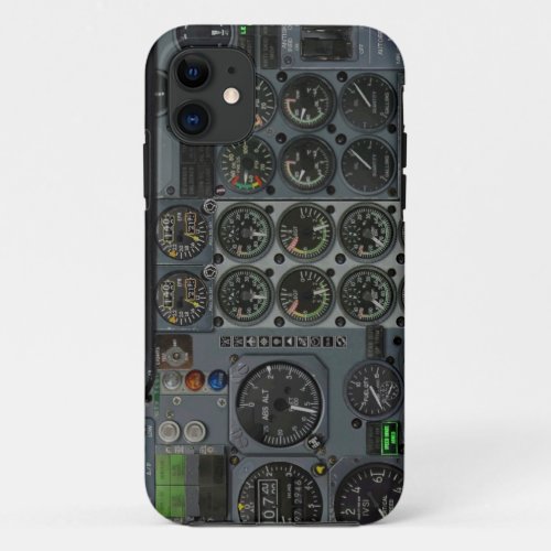 Cockpit Instruments panel iPhone 11 Case