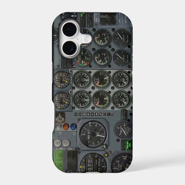 Cockpit Instruments panel Iphone Case (Back)