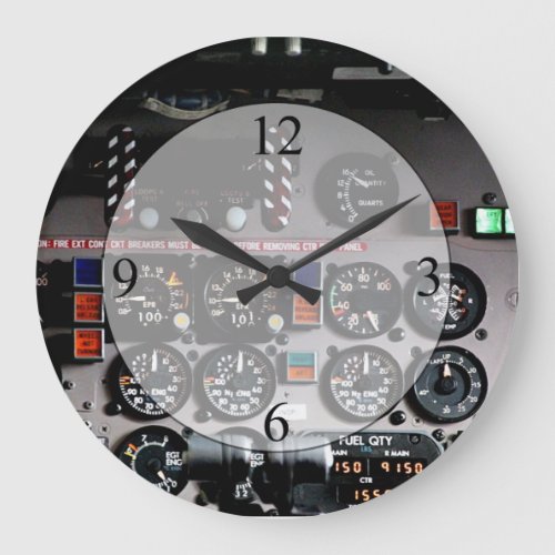 Cockpit Large Clock