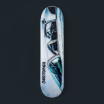 Cockpit Of A Modern Fighter Plane Skateboard<br><div class="desc">A cockpit of a modern two-seater fighter plane. History of aviation. The customizable template name "Christopher". You can change or delete the name. To change the color and the position of the text, to change the type of the font, please, use the "Edit Design" button or "Click to customize further"...</div>