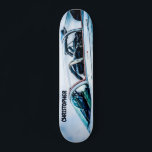 Cockpit Of A Modern Fighter Plane Skateboard<br><div class="desc">A cockpit of a modern two-seater fighter plane. History of aviation. The customizable template name "Christopher". You can change or delete the name. To change the color and the position of the text, to change the type of the font, please, use the "Edit Design" button or "Click to customize further"...</div>