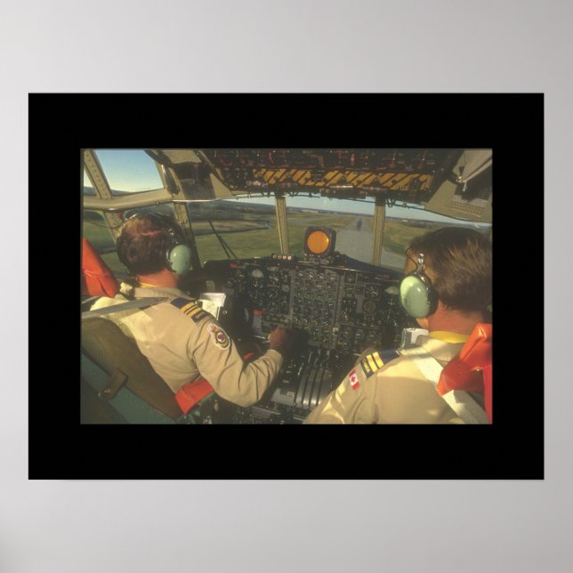 Cockpit of C-130 Hercules_Military Aircraft Poster (Front)