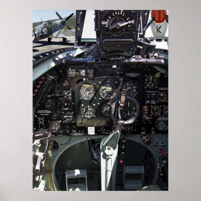 COCKPIT OF SPITFIRE POSTER (Front)