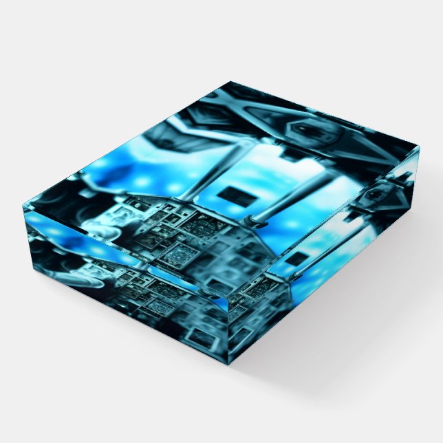 Cockpit view paperweight (Angled)