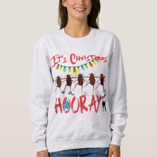Cockroach Christmas dancing ugly sweater option