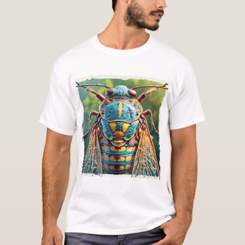 Cockroach dorsal view 050724IREF114 _ Watercolor T_Shirt