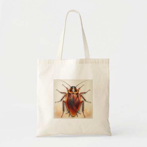 Cockroach Dorsal View Watercolor Ink 040624IREF107 Tote Bag