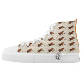Cockroach High Top Shoes / La Cucaracha Shoes (Left Shoe Outside)