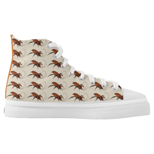 Cockroach High Top Shoes / La Cucaracha Shoes (Left Shoe Inside)