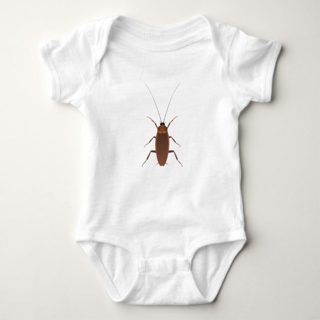 Cockroach Insect Baby Bodysuit (Front)