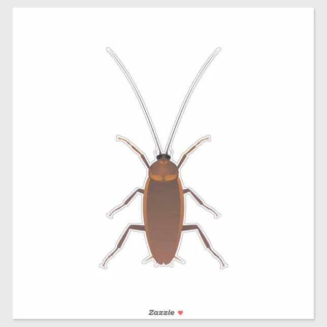Cockroach Insect Sticker | Zazzle