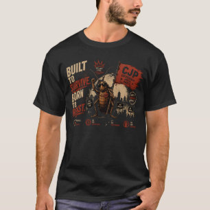 Cockroach Janta Party - Built to Survive Graphic  T-Shirt