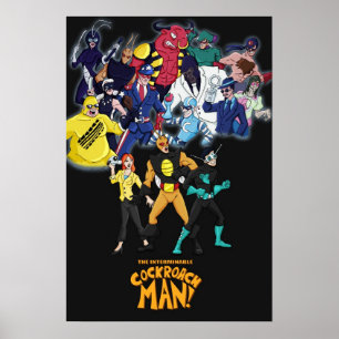 Cockroach Man Villains Poster