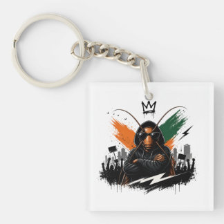 Cockroach Rebel Roach Streetwear Graphic Keychain