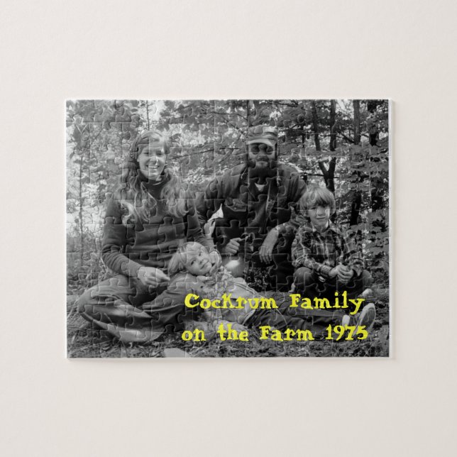 Cockrum Family on the Farm 1975 Jigsaw Puzzle (Horizontal)
