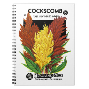 Cockscomb Seed Packet Label Notebook