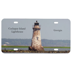 Cockspur Island Lighthouse license plate