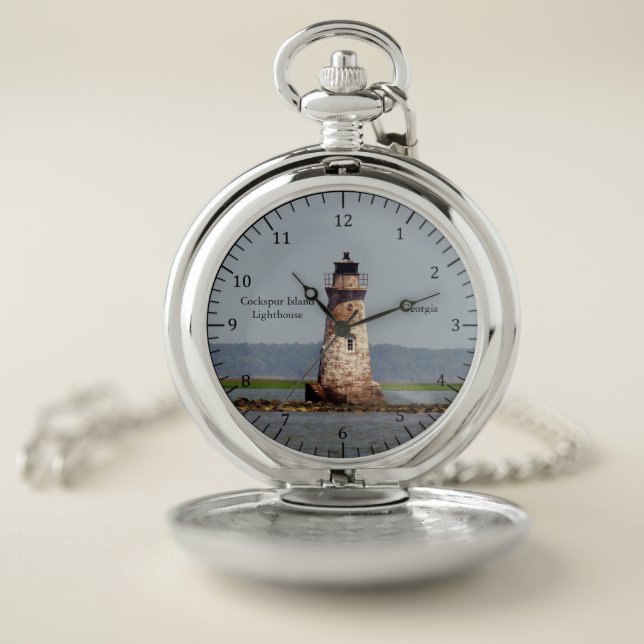 Cockspur Island Lighthouse pocket watch (Inside)