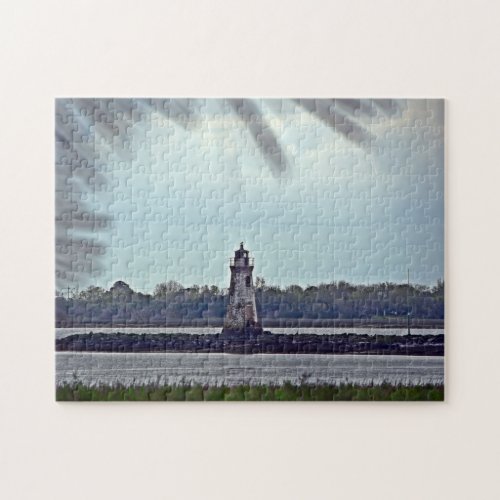 Cockspur Lighthouse Photo created on a  Jigsaw Puzzle