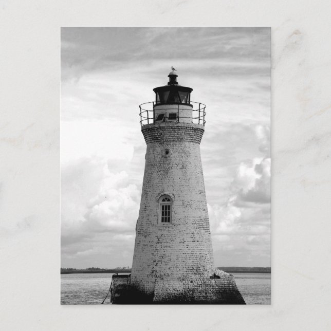 Cockspur lighthouse Tybee Island, Georgia Holiday Postcard (Front)