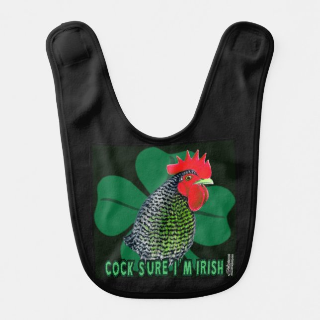 Cocksure I'm Irish! Bib (Front)