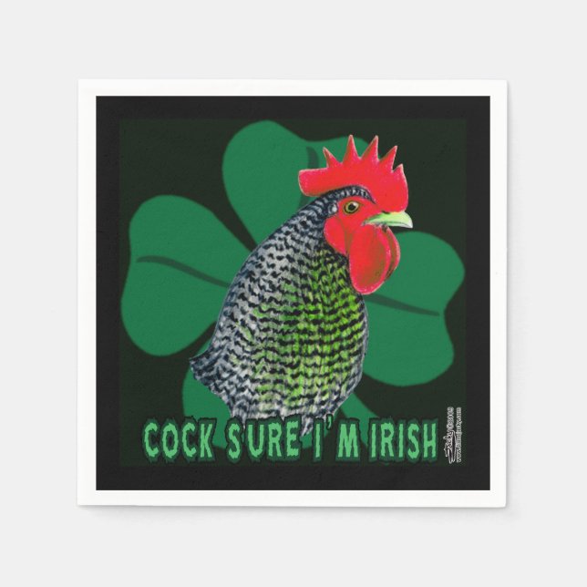 Cocksure I'm Irish! Paper Napkins (Front)