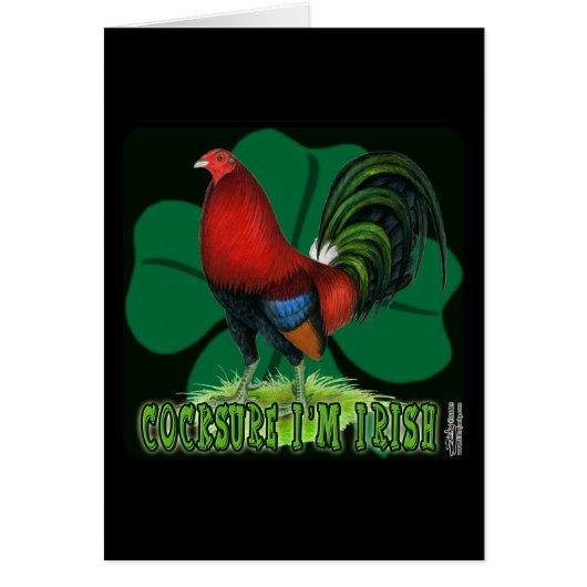 Cocksure I'm Irish Too! Cards (Front)
