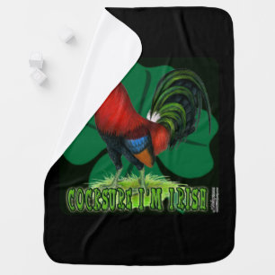 Cocksure I'm Irish Too! Swaddle Blanket