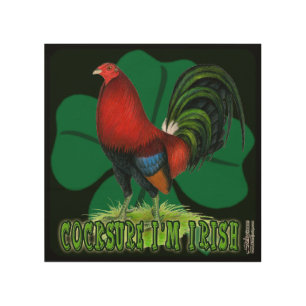 Cocksure I'm Irish Too! Wood Wall Decor