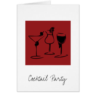 cocktai lnight, Cocktail  Party Cards
