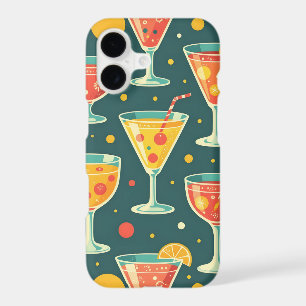 Cocktail and juice drinks pattern iPhone 17 case