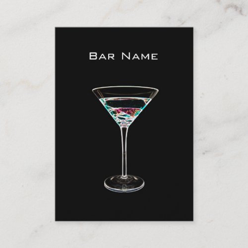 Cocktail Bar Business Card