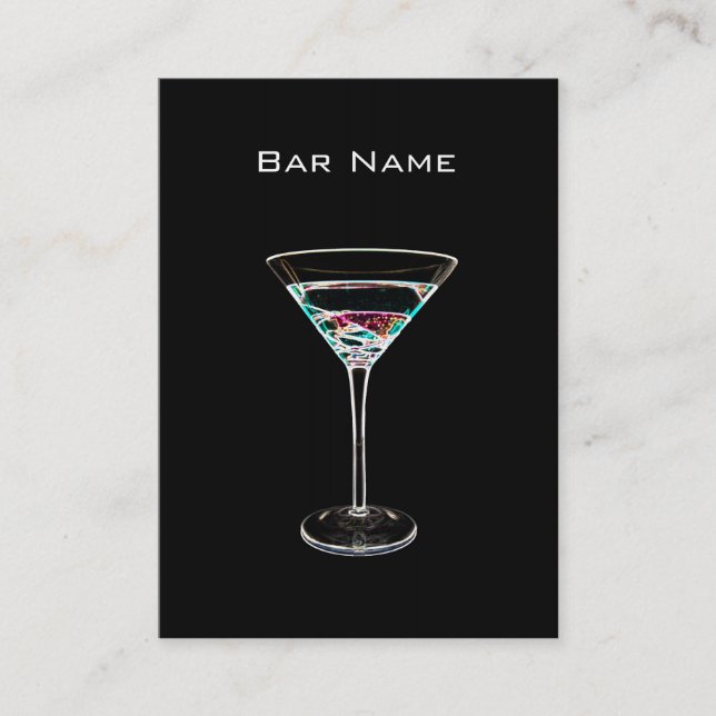 Cocktail Bar Business Card (Front)